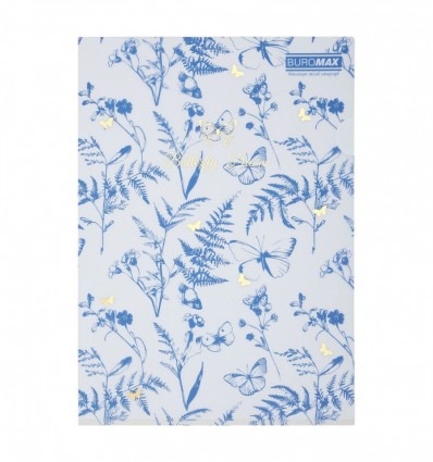 Папка-кутик А4, FERN ARABESKI, напівпрозора, блакитна, BM.3854-14