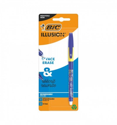 Ручка гелевая Пиши-стирай "ILLUSION" bc516404, синяя, 1 шт в блистере
