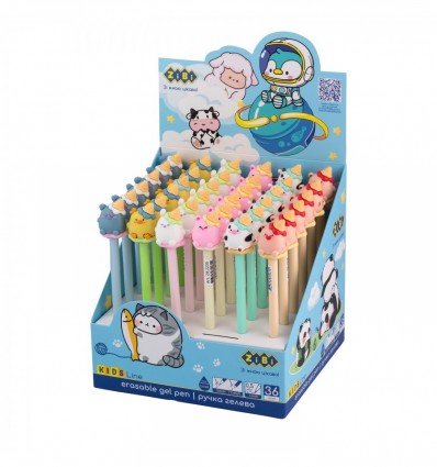 Ручка гелева Пиши-стирай, Party ZB.2235, 0,5 мм, синя