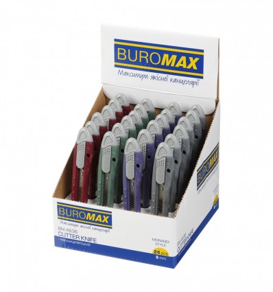 Нож канцелярский MORANDI STYLE BM.4636, 9мм, ассорти