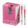 Ручка гелева пиши-стирай SUPER GIRL ZB.2239, з гумовим грипом, 0,5 мм, синя