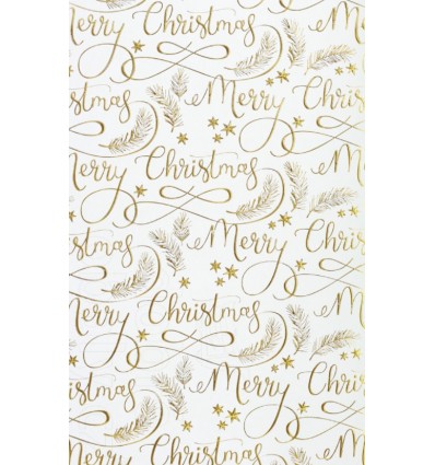 Бумага подарочная, 50х70см, в листах, тиснение фольгой BM.25551, BM.25551