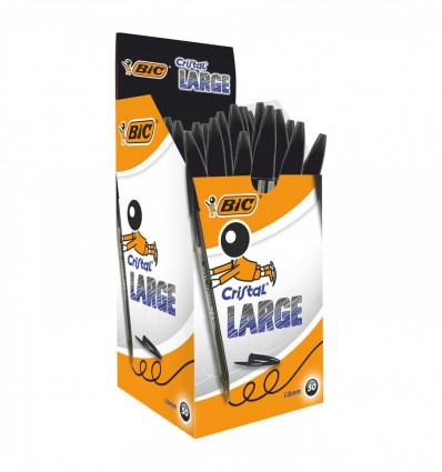 Ручка шариковая "Cristal Large" bc880648, черная, 50 шт/уп