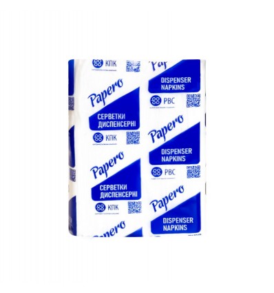 Салфетки диспенсерные PAPERO 2L 1-х сл. 210х170 мм 200 л., белый, ND002