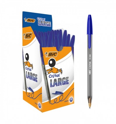 Ручка "Cristal Large" bc880656, синяя, 50 шт/уп