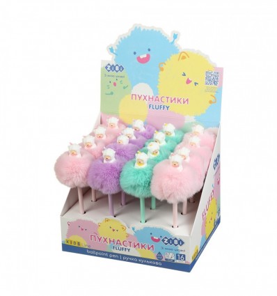 Ручка кулькова, Fluffy Sheep ZB.2009, 0,7 мм, синя