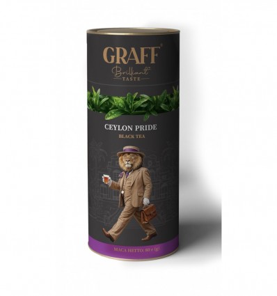 Чай чорний листовий 80 г, тубус, "Ceylon pride /Гордість Цейлону" GRAFF, gr.10832