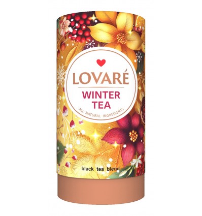 Чай чорний, з плодами, пелюстками квітів 80г, лист, WINTER TEA, LOVARE, lv.03261