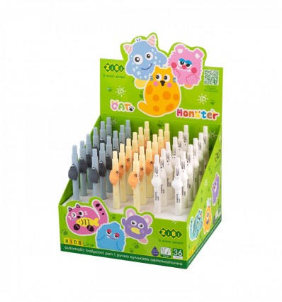 Ручка кулькова автоматична, Sweet Seal ZB.2109, 0,7 мм, синя