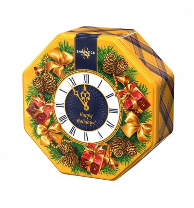 Чай чорний листовий 80г "New Year Clock", Sherlock Secrets, shs.07185