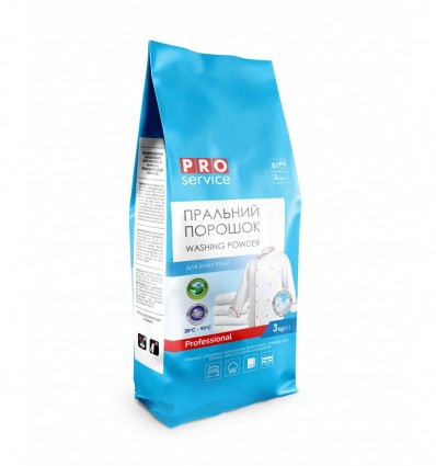 Порошок стиральный по авт. WHITE professional, 3 кг (6 шт/ящик) PRO SERVICE, pr.25484336