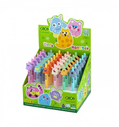 Ручка кулькова автоматична, Hippo ZB.2107, 0,7 мм, синя