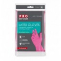 Перчатки универсальные латексные, крепкие, размер M, розовые Professional (144 шт/ящ) PRO SERVICE, p