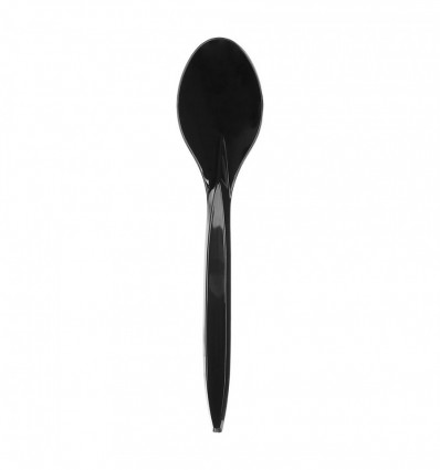Ложка столовая одноразовая, черная Премиум, 18см, 4г 100шт/уп EuroStandart BUROCLEAN, 1080224