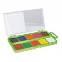Акварельные краски 10 цветов, пластик. салатовый футляр, KIDS Line, ZB.6520-15