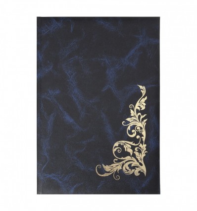 Папка "Узор" BM.3575-02, А4+, балакрон, синяя