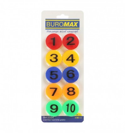 Комплект магнітів ЦИФРИ BM.0034, 10шт *30 мм