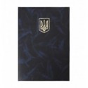 Папка "Герб" BM.3571-02, А4+, балакрон, синяя