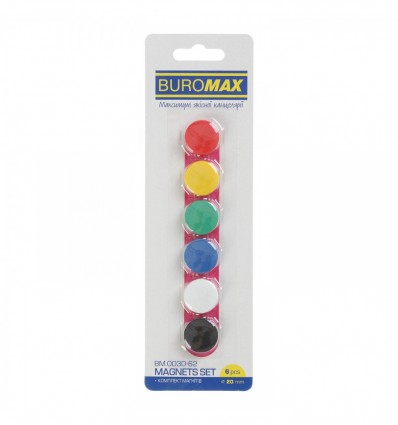 Комплект магнітів BM.0030-62, 20 мм, по 6 шт. в упаковці