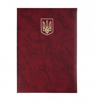 Папка "Герб" BM.3571-13, А4+, балокрон, бордо