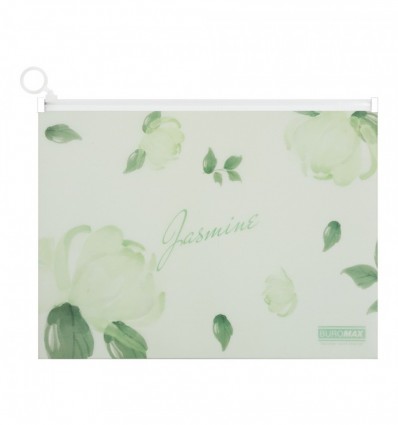 Папка-конверт на zip-молнии ARABESKI, А4, матовый непрозрачный, пластик, мятный