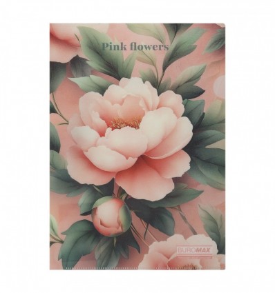 Папка-уголок ARABESKI, А4, полупрозрачный матовый пластик, розовый