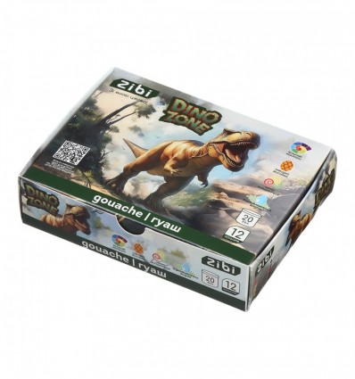 Гуашь DINO 12 цветов х 20мл, в карт.коробке