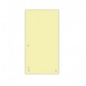 Индекс-разделитель 105х230 мм, 100шт., картон, желтый