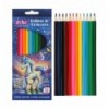 Олівці кольорові UNICORN, тригранний корпус, 12 кольорів