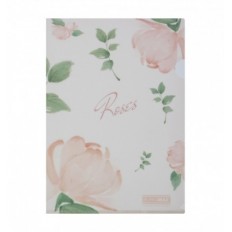 Папка-уголок ARABESKI, А4, непрозрачный матовый, пластик, коралловый