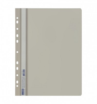Папка-скоросшиватель с перфорацией, А4, серый