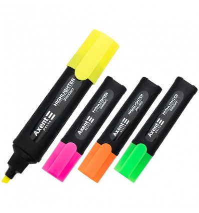 Маркер Axent Delta Highlighter Standard D2505-40, 1-5 мм, клиноподібний асорті