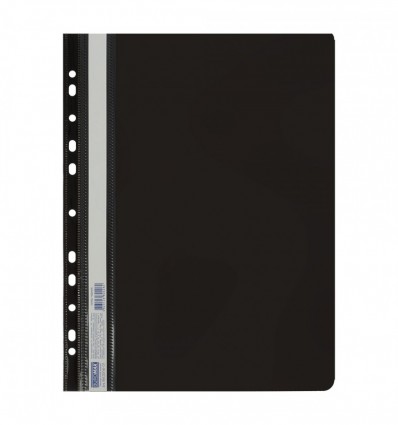 Папка-скоросшиватель с перфорацией, А4, черный