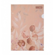 Папка-кутик ARABESKI, А4, непрозорий матовий, пластик, персиковий