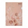 Папка-кутик ARABESKI, А4, непрозорий матовий, пластик, персиковий