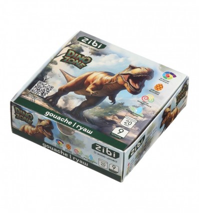 Гуашь DINO 9 цветов х 20мл, в карт.коробке