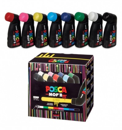 Набор маркеров uni POSCA, 3-19мм, 8 шт.