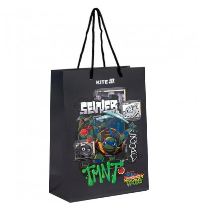 Пакет бумажный подарочный Kite Ninja Turtles NT25-265, 18х24см