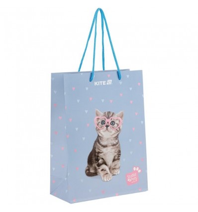 Пакет бумажный подарочный Kite Studio Pets SP25-265, 18х24см