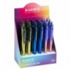 Ручка гелева автоматична Axent Starlight AG1127-02-A, 0.5 мм, синя