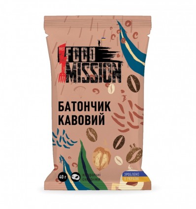 Батончик кавовий 40г Food Mission