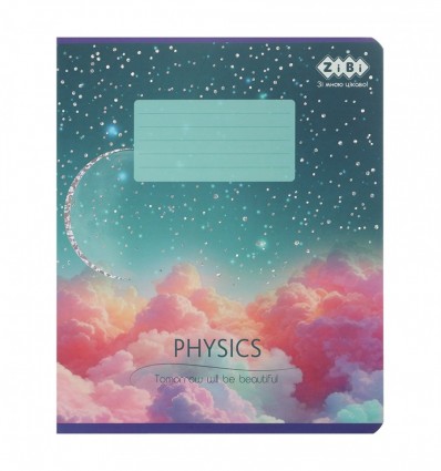 Зошит учнівський шкільний CLOUDS, 36арк., клітинка, фізика, KIDS LINE