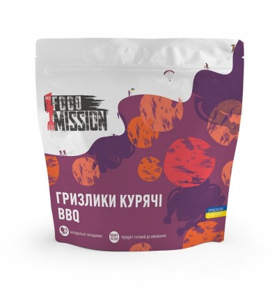 Гризлики куриные BBQ, 35г Food Mission