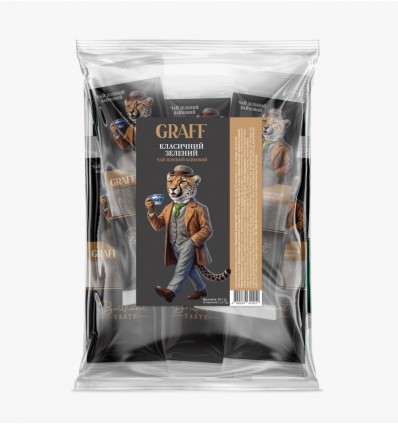 Чай зелений байховий 100г (2г*50), кадді-пакет, «Green Classic» GRAFF