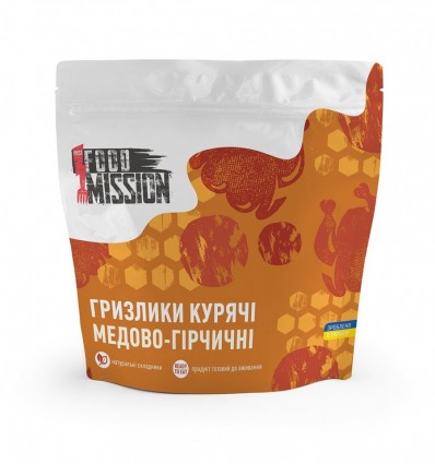 Гризлики курячі медово-гірчичні, 35г Food Mission