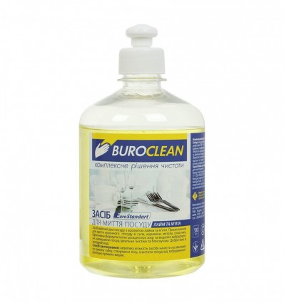 Засіб для посуду BUROCLEAN EuroStandart 500 мл Лайм та м'ята