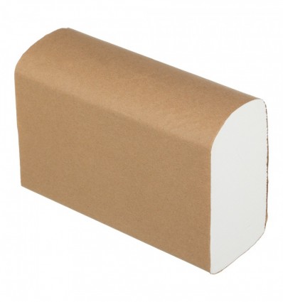 Рушники целюлозні Z-подібні, 200шт, 20х23 см, 2х сл., білий BUROCLEAN