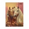 Папка для работы и тетрадей HORSES, картонная, на резинке А4 (225x316мм), KIDS Line