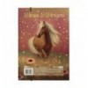 Папка для работы и тетрадей HORSES, картонная, на резинке А4 (225x316мм), KIDS Line