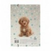Папка для работы и тетрадей DOG, картонная, на резинке А4 (225x316мм), KIDS Line